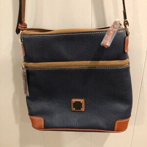 Dooney & Bourke Bag, Shoulder/Crossbody, Navy Pebble Leather